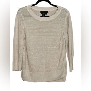 Tahari Linen Sweater. Size: L measures like a Small